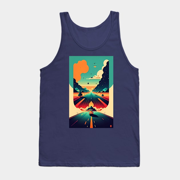 Open Road Tank Top by ArtBeatsGallery